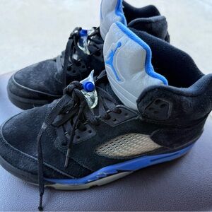 Jordan Black and Blue Sneakers